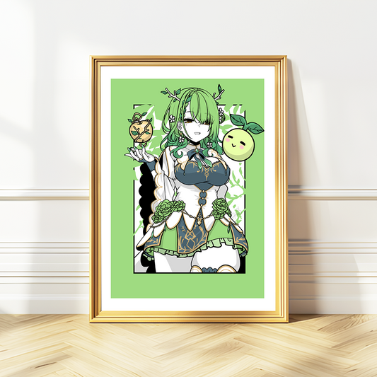 Ceres Fauna Wall Art Ceres Fauna Hololive Merch Vtubers Gift Hololive Wall Decor Ceres Fauna Merch Vtuber Wall Art Canvas