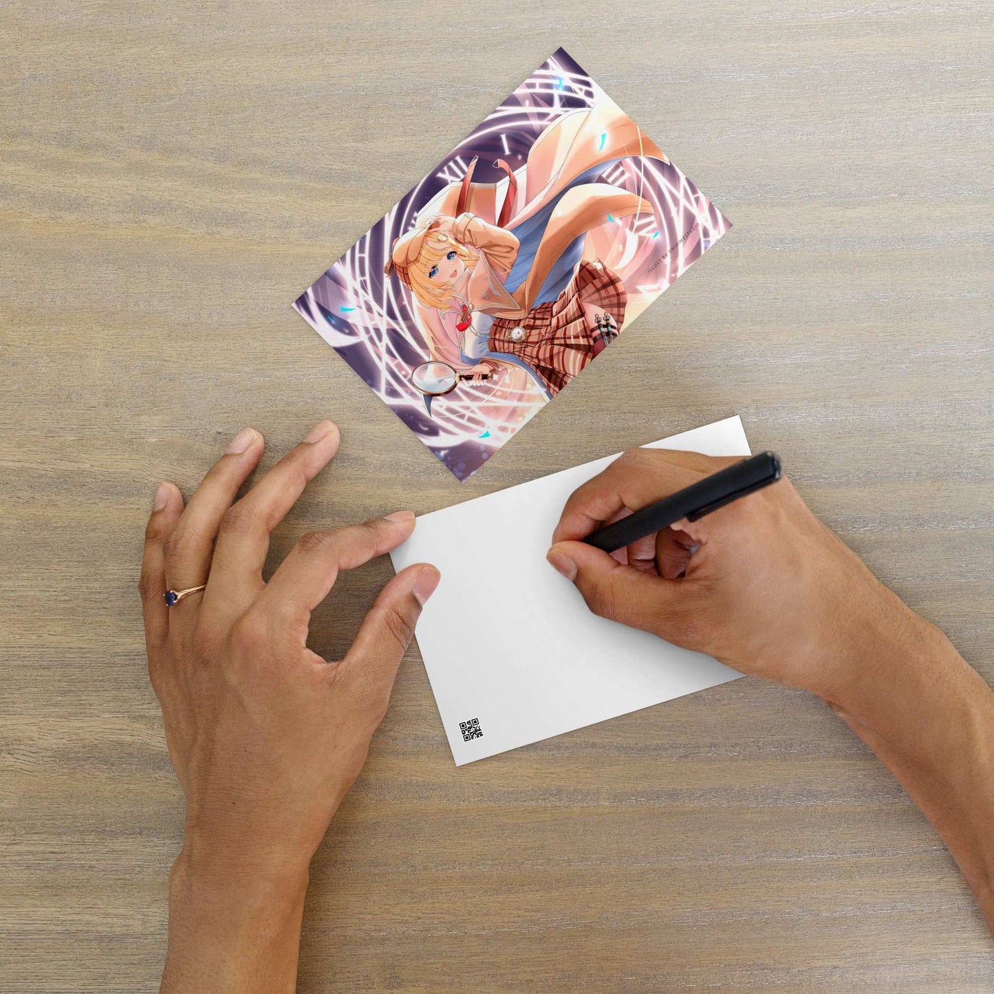 Amelia Watson Postcard Mini Print Hololive Merch Vtubers Merch Hololive Mini Print Amelia Watson Merch