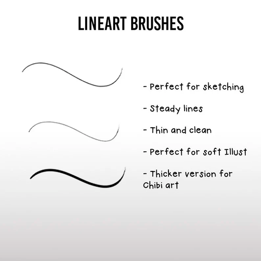 Anime Brush Pack CLIP STUDIO PAINT, Anime Brush Set, Lineart and Color Brush Pack,Digital Drawing Brush Bundle,Sketch Brush,Coloring Brushes