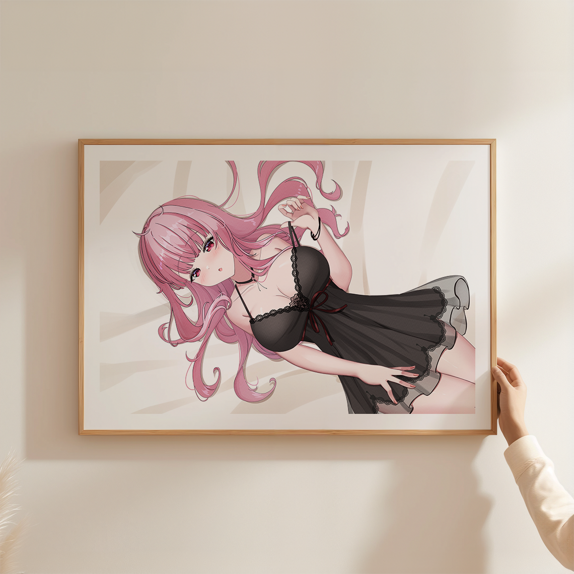 Mori Calliope Wall Art Mori Calliope Hololive Myth Merch Vtubers Gift Hololive Wall Decor Mori Calliope Merch Anime Wall Art Canvas