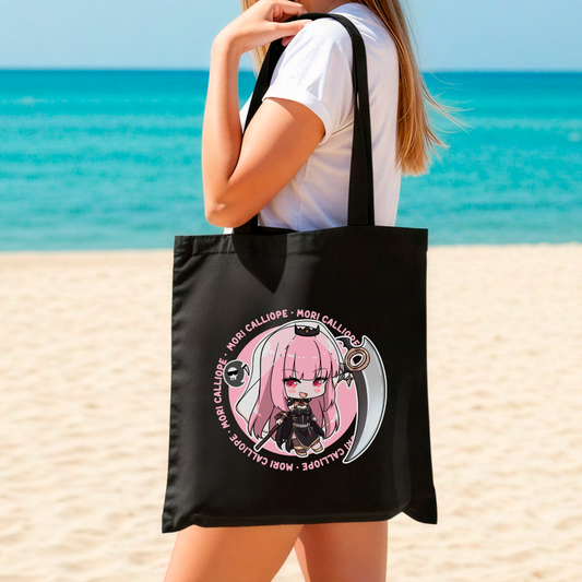 Mori Calliope Tote Bag Vtuber Tote Bag Mori Calliope Fan Merch Cotton Canvas Tote Bag Eco Mori Calliope Tote Bag Sustainable Bag Kawaii Tote Bag hololive merch