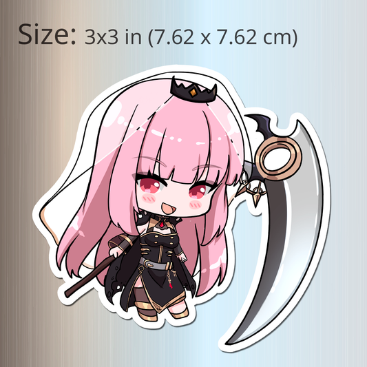 Mori Calliope Fridge Magnet, Die Cut Mori Calliope Magnets 3โณ ร 3โณ, Hololive Merch, Mori Calliope Merch, Mori Calliope Maganet, Mori Calliope Fan