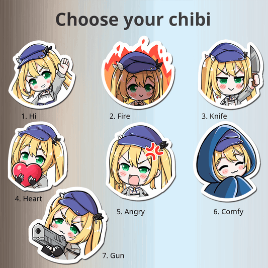 Dokibird Fridge Magnet, Die Cut Vtuber Magnets 3″ × 3″, Vtuber Merch, Dokishrine, Dokibird Merch, Dokibird Magnet,Dokibird Fan,Vtuber Magnet