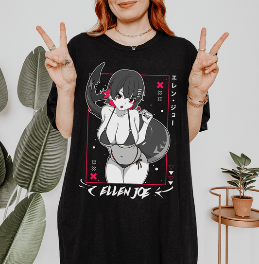 Ellen Joe Zenless Zone Zero T-Shirt ZZZ Shirt Ellen Joe Tee Gift for Game Fan Anime Waifu Shirt Cool ZZZ Tee Waifu T-Shirt Ellen Joe Merch