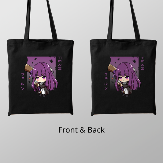 Frieren Tote Bag Anime Tote Bag Frieren: Beyond Journey's End Fan Merch Cotton Canvas Tote Bag Eco Tote Bag Sustainable Bag Kawaii Tote Bag Sōsō no Frieren merch