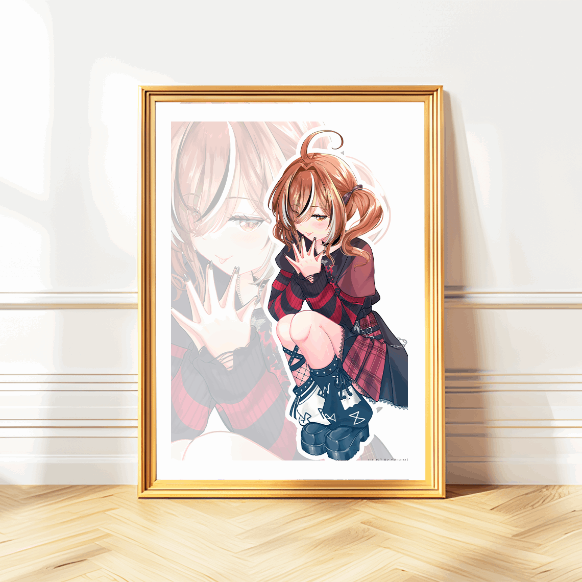 Nanashi Mumei Wall Art Nanashi Mumei Poster Hololive Merch Vtubers Gift Hololive Wall Decor Nanashi Mumei Merch Anime Wall Art Canvas