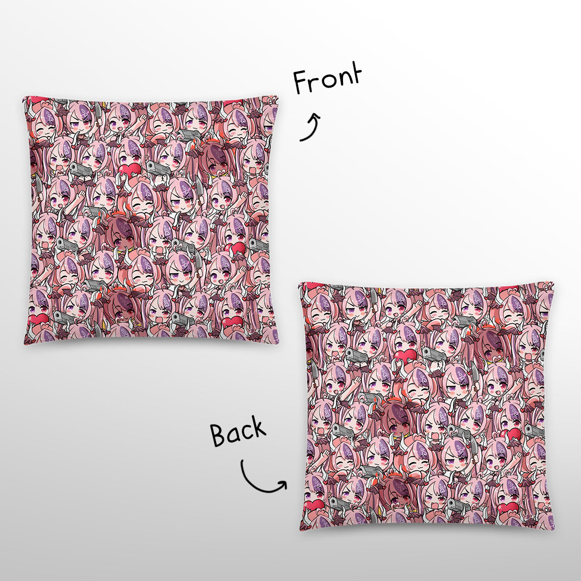 VShojo Ironmouse Throw Pillow, Vtuber Throw Pillows, Gift for Vtuber Fan, Ironmouse Throw Pillow, Decorative Pillow, Ironmouse Merch