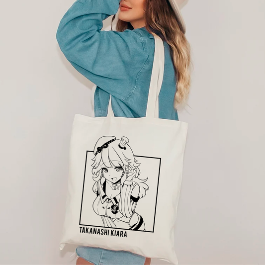 Takanashi Kiara Tote Bag Vtuber Tote Bag Takanashi Kiara Fan Merch Cotton Canvas Tote Bag Eco Tote Bag Sustainable Bag Kawaii Tote Bag hololive merch
