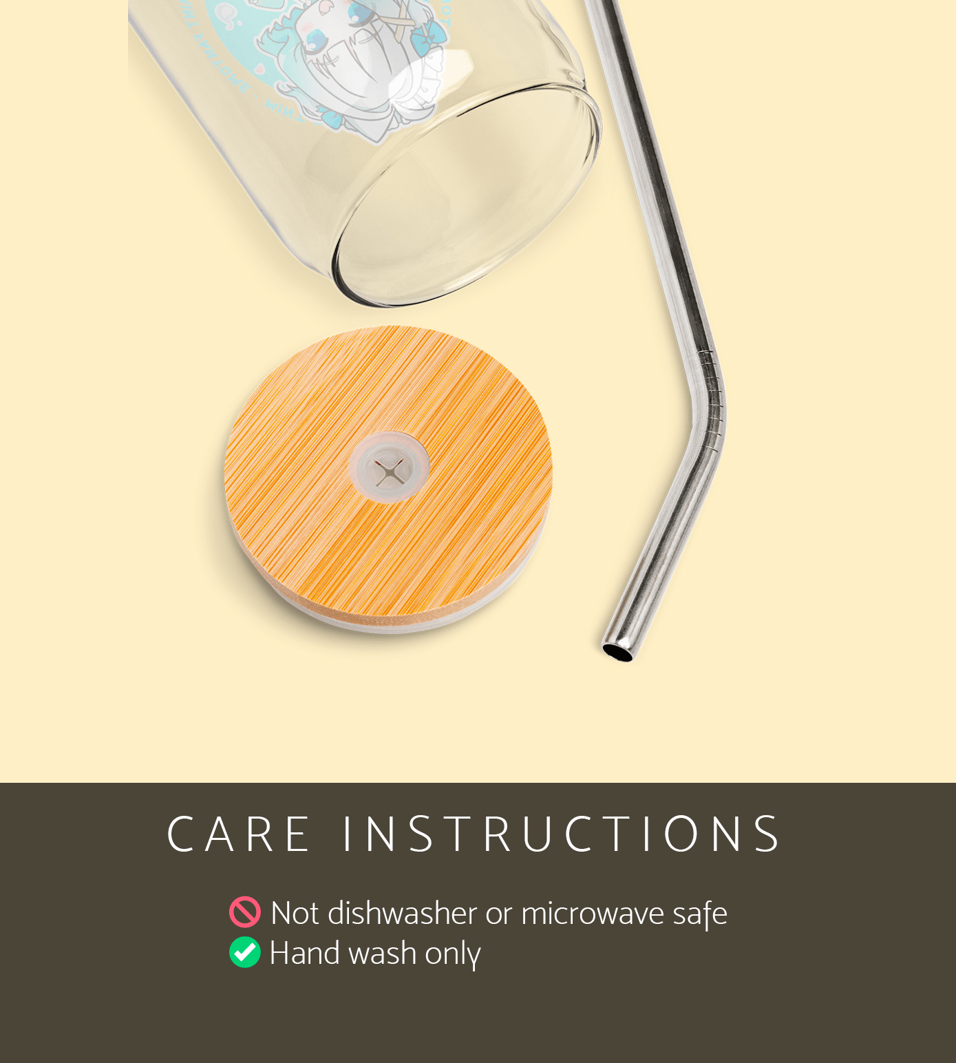 Mint Fantome Glass Tumbler With Straw And Lid Vtuber Waifu Cup Beer Can Iced Coffee Glass Mint Fantome Cup Maid Mint Glass Waifu Cup