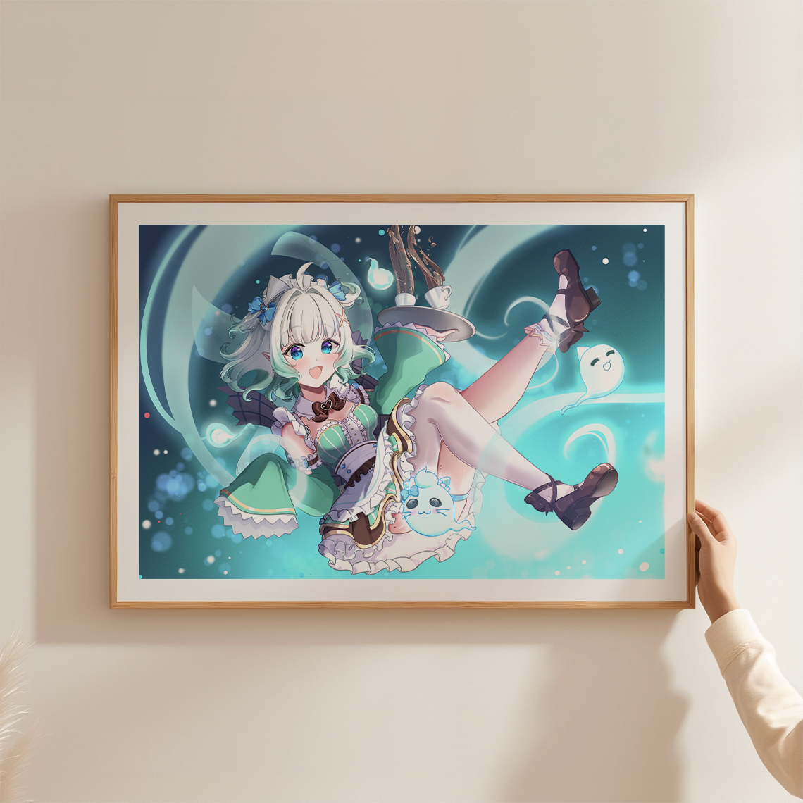 Mint Fantome Art Print, Mint Fantome Poster, Mint Fantome Merch, Gift For Vtuber Fan, Vtuber Merch, Vtuber Poster, Mint Fantome Fan, Vtuber Poster