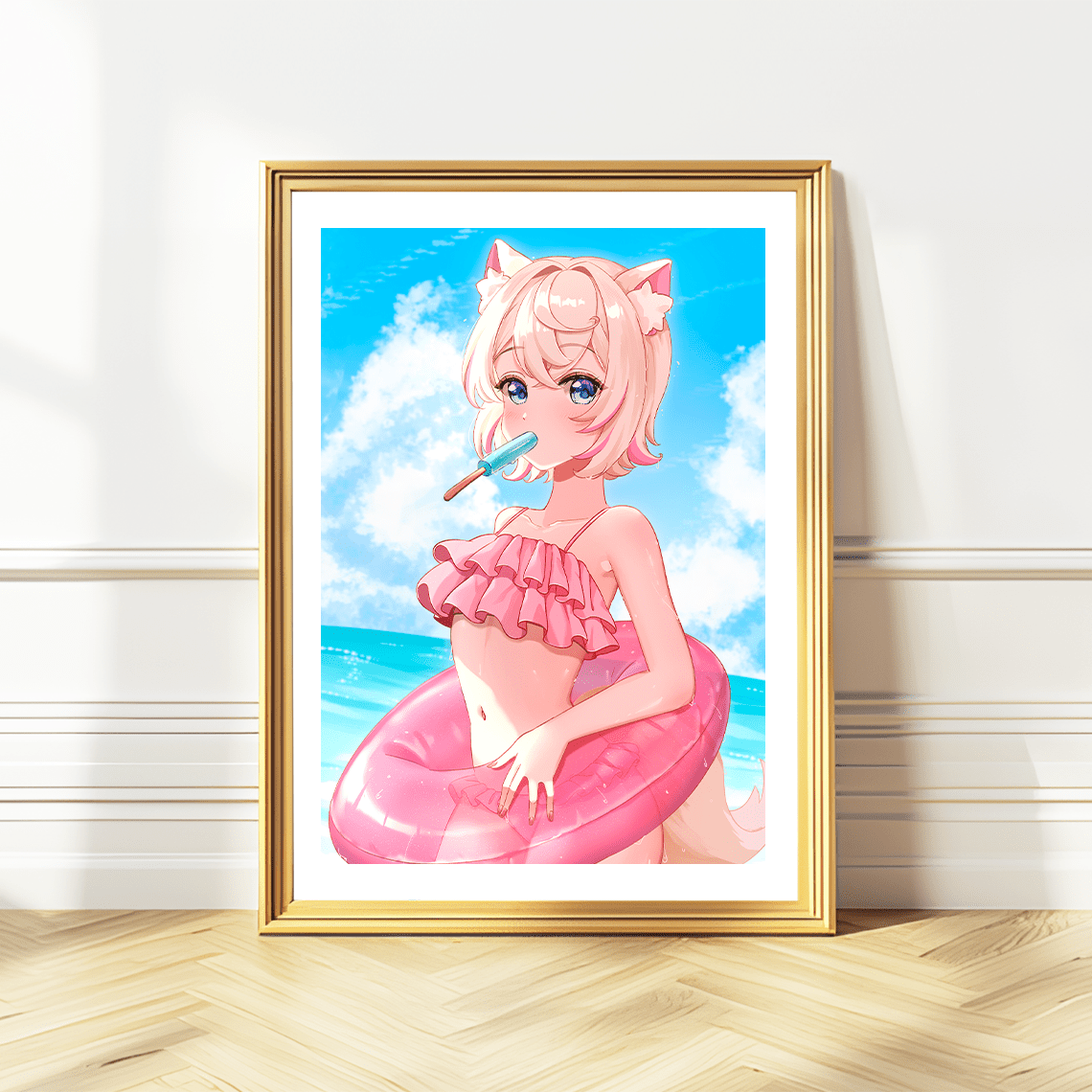 Mococo Abyssgard Wall Art Mococo Abyssgard Hololive Advent Merch Vtubers Gift Hololive Wall Decor FUWAMOCO Merch Anime Wall Art Canvas