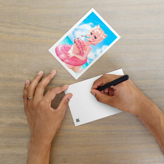 Mococo Abyssgard Postcard Mini Print Hololive Merch Vtubers Merch Hololive Mini Print Mococo Abyssgard Merch