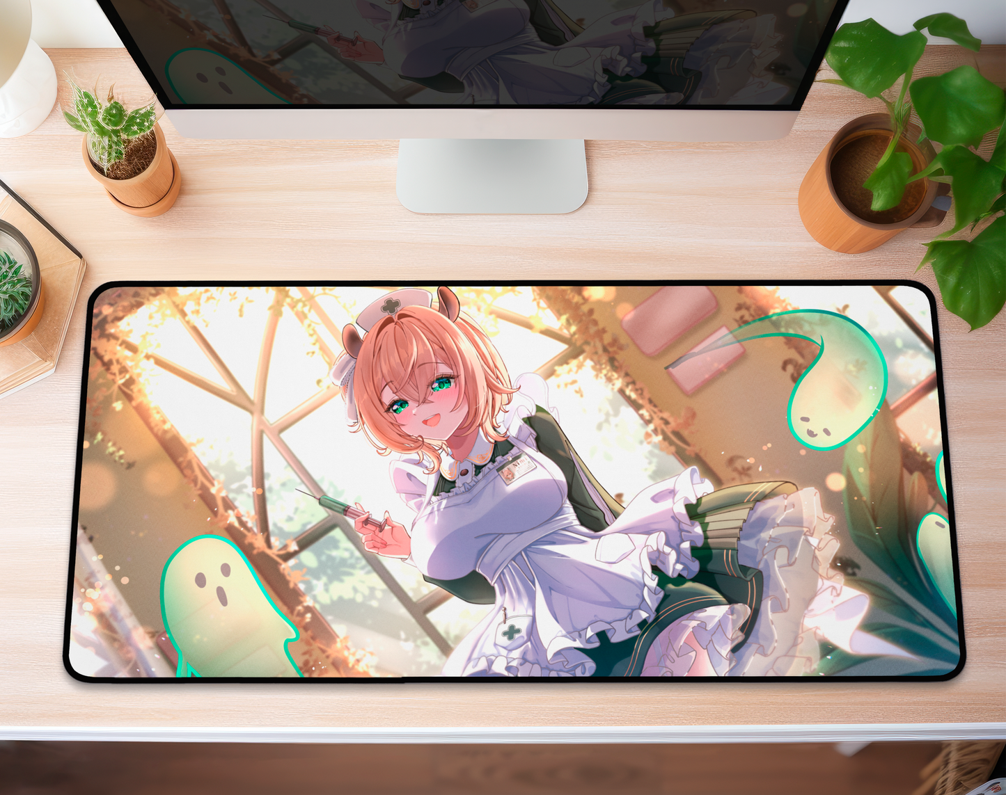 Nimi Nightmare Deskmat, Vtubers Illustration Mousepad XL XXL, Gaming Desk Mat Gift for Gamers, Waifu Deskmat, Nimi Nightmare Merch, Nimi Nightmare Mousepad