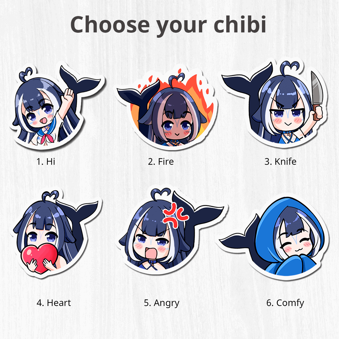 Shylily Sticker, Vtuber Stickers, Kiss Cut Stickers 3"x3", Shylily Stickers, Stationery Stickers, Shylily Merch, Vtuber merch, Shylily Fan