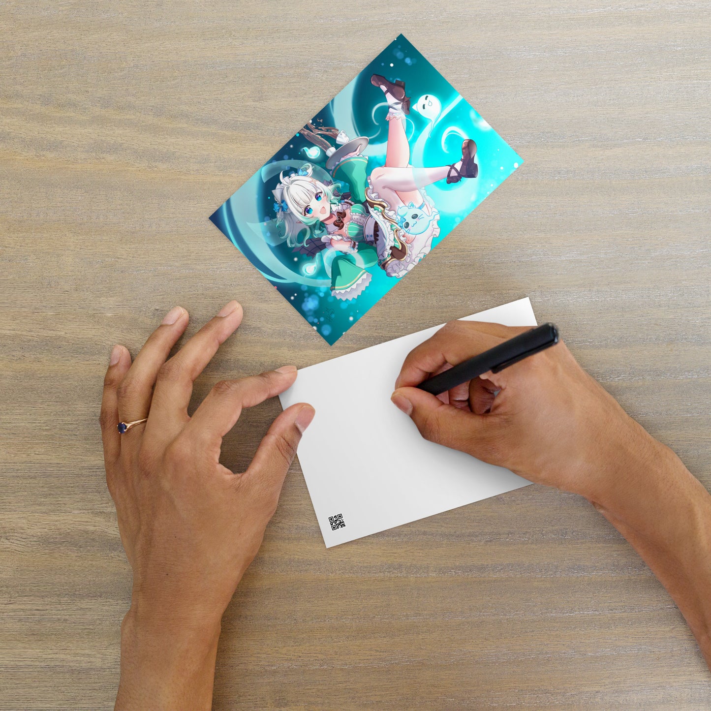 Mint Fantome Postcard Mini Print Maid Mint Merch Vtubers Mini Print Vtubers Merch