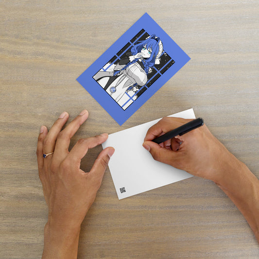 Hololive Ouro Kronii Postcard, Vtuber Mini Print, Ouro Kronii Mini Print, Vtubers Merch, Ouro Kronii Merch, Ouro Kronii Mini Poster, Gift For Vtuber Fan