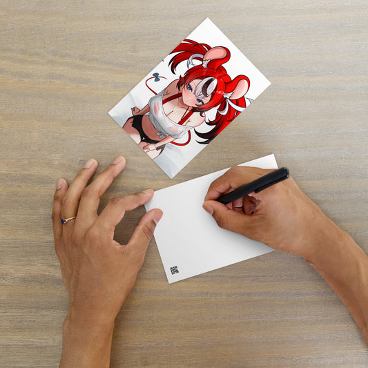 Hakos Baelz Postcard Mini Print Hololive Merch Vtubers Merch Hololive Mini Print Hakos Baelz Merch