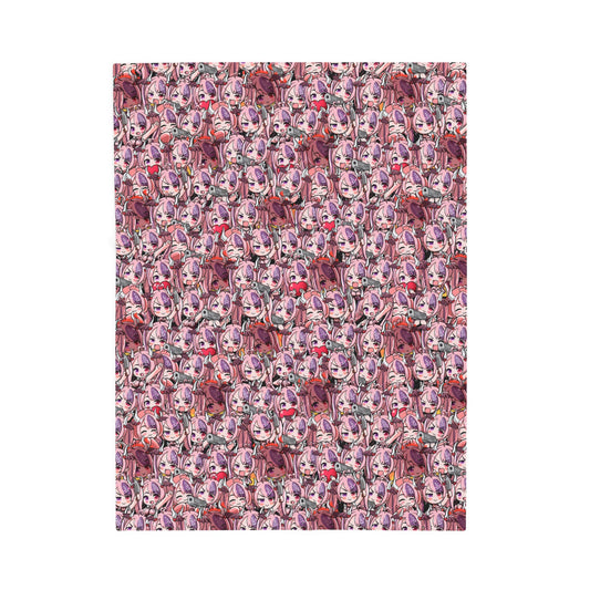 Ironmouse Plush fleece blanket – soft cozy anime blanket for VTuber fans, Vshojo Ironmouse merch, warm throw blanket for gaming, streaming, bedroom, or couch, perfect gift for anime lovers and gamers, VTuber blanket for Ironmouse fans, anime bedroom decor, kawaii gamer gift, streamer room aesthetic