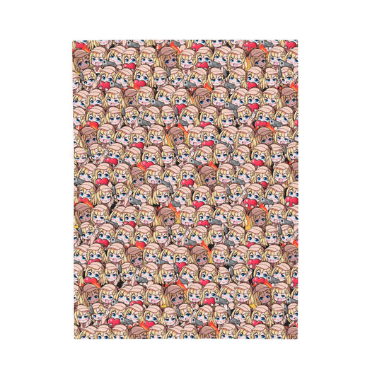 Amelia Watson Plush fleece blanket – soft cozy anime blanket for VTuber fans, Hololive Amelia Watson merch, warm throw blanket for gaming, streaming, bedroom, or couch, perfect gift for anime lovers and gamers, VTuber blanket for Hololive fans, anime bedroom decor, kawaii gamer gift, streamer room aesthetic