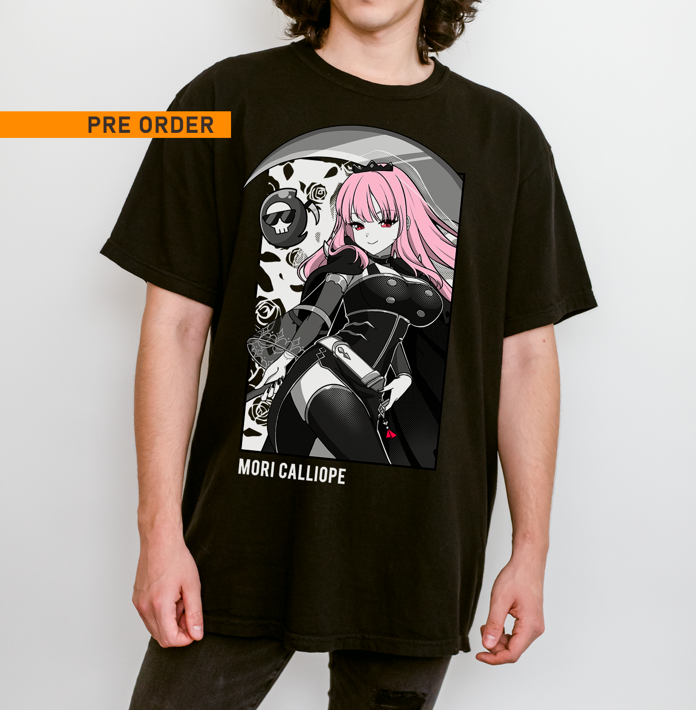 Mori Calliope T-Shirt Anime Shirt Hololive Tee Gift for Fan VTuber Waifu Shirt Cool Mori Calliope Tee Waifu T-Shirt Mori Calliope Merch