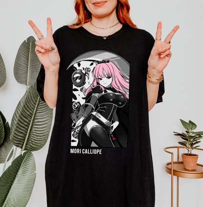 Mori Calliope T-Shirt Anime Shirt Hololive Tee Gift for Fan VTuber Waifu Shirt Cool Mori Calliope Tee Waifu T-Shirt Mori Calliope Merch