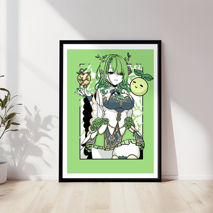 Ceres Fauna Wall Art Ceres Fauna Hololive Merch Vtubers Gift Hololive Wall Decor Ceres Fauna Merch Vtuber Wall Art Canvas