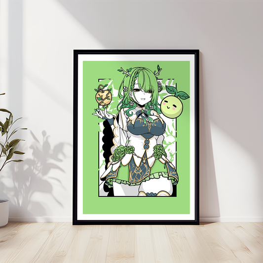 Ceres Fauna Wall Art Ceres Fauna Hololive Merch Vtubers Gift Hololive Wall Decor Ceres Fauna Merch Vtuber Wall Art Canvas
