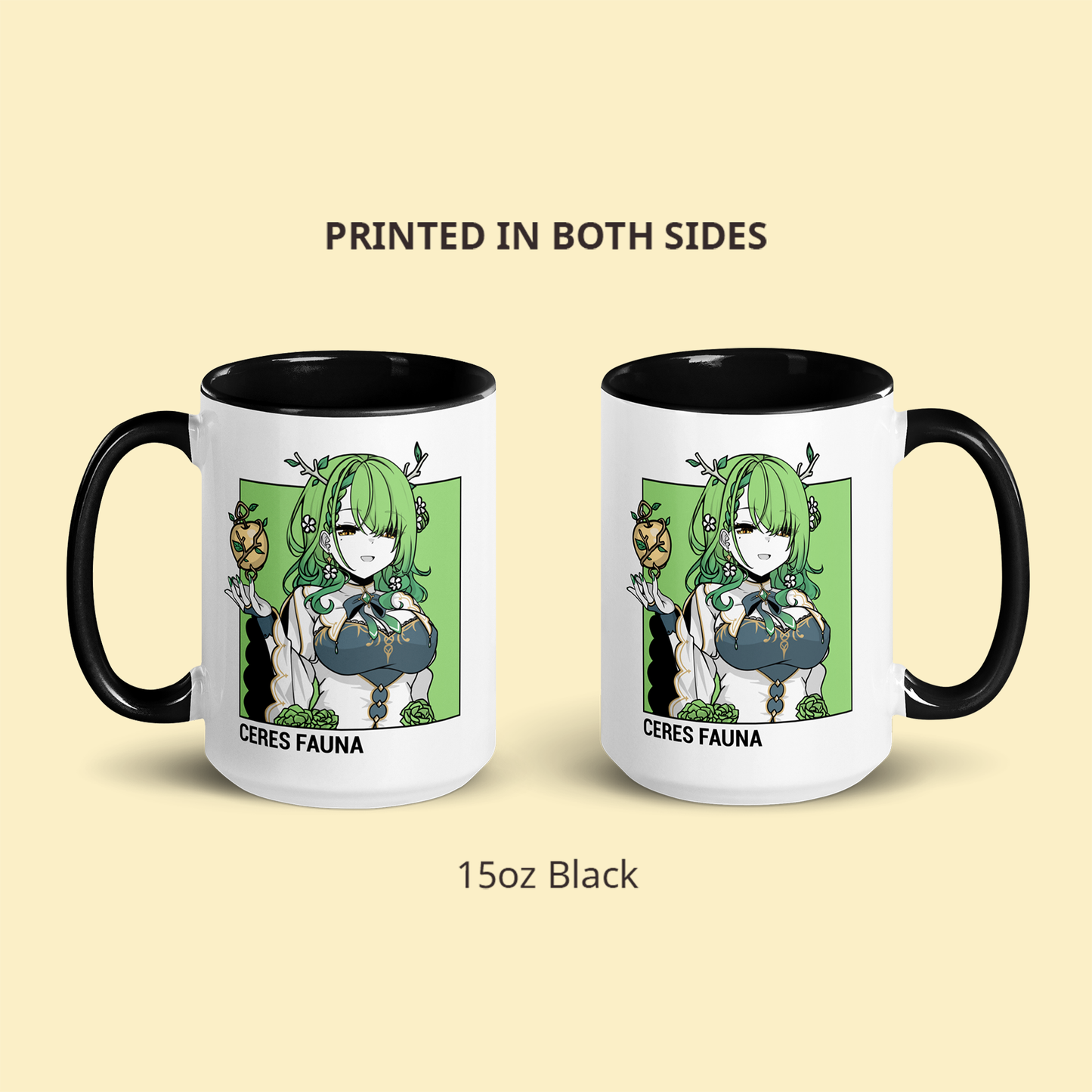 Ceres Fauna Mug, Vtuber Mug, Ceres Fauna Coffee Cup, Ceres Fauna Merch, Customized Coffee Mug, Vtuber Merch, Hololive Fan Merch, Gift For Friend