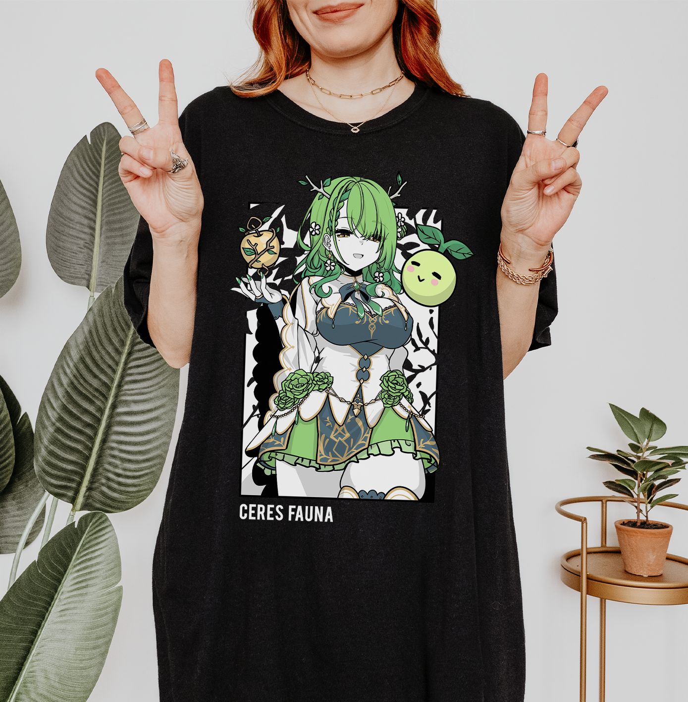 Ceres Fauna T-Shirt Vtuber Shirt Ceres Fauna Tee Gift for Vtuber Fan Anime Waifu Shirt Cool Vtuber Tee Waifu T-Shirt Hololive Merch
