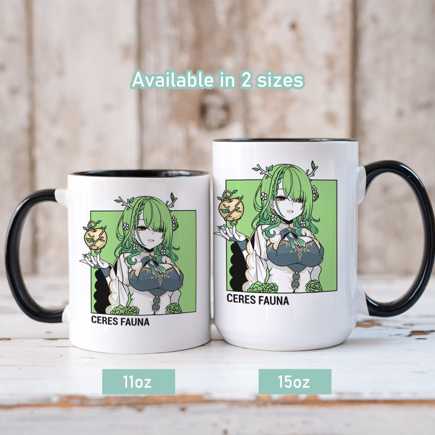 Ceres Fauna Mug, Vtuber Mug, Ceres Fauna Coffee Cup, Ceres Fauna Merch, Customized Coffee Mug, Vtuber Merch, Hololive Fan Merch, Gift For Friend