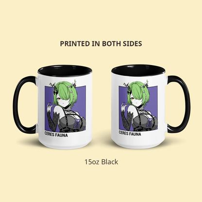 Goth Ceres Fauna Mug, Vtuber Mug, Goth Ceres Fauna Coffee Cup, Goth Ceres Fauna Merch, Customized Coffee Mug, Vtuber Merch, Hololive Fan Merch, Gift For Friend