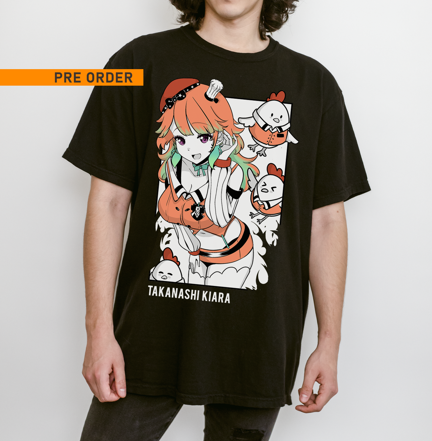 Takanashi Kiara T-Shirt Vtuber Shirt Takanashi Kiara Tee Gift for Vtuber Fan Anime Waifu Shirt Cool Vtuber Tee Waifu T-Shirt Hololive Merch