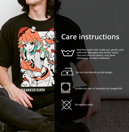 Takanashi Kiara T-Shirt Vtuber Shirt Takanashi Kiara Tee Gift for Vtuber Fan Anime Waifu Shirt Cool Vtuber Tee Waifu T-Shirt Hololive Merch
