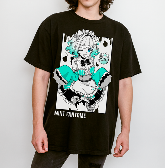 Mint Fantome T-Shirt Vtuber Shirt Mint Fantome Tee Gift for Vtuber Fan Anime Waifu Shirt Cool Vtuber Tee Waifu T-Shirt Maid Mint Merch