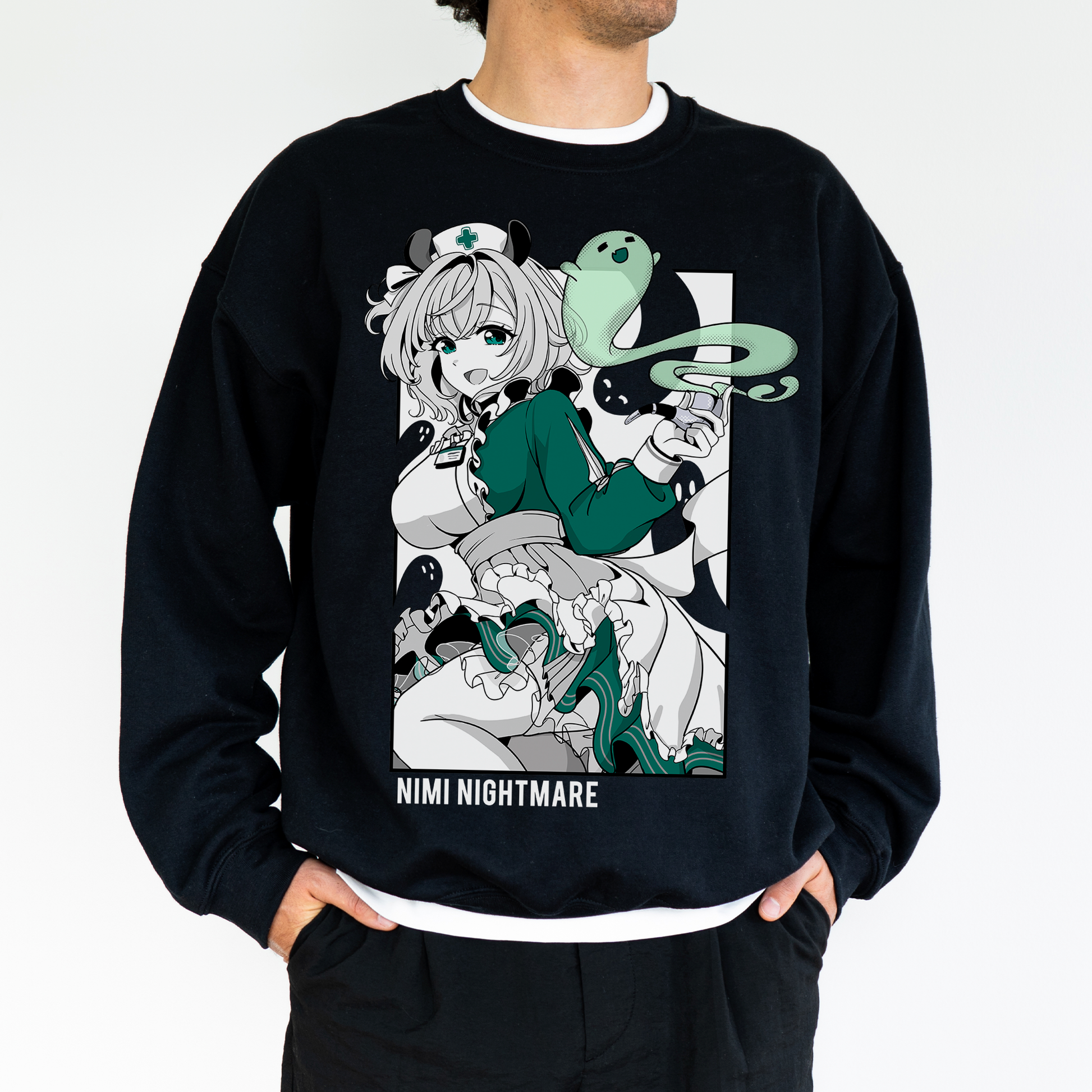 Nimi Nightmare Sweatshirt Vtuber Crewneck Nimi Nightmare Shirt Gift for Vtuber Fan Vtuber Waifu Shirt Cool Vtuber Nimi Nightmare Sweatshirt Nimi Nightmare Merch