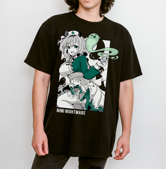 Nimi Nightmare T-Shirt Vtuber Shirt Nimi Nightmare Tee Gift for Vtuber Fan Anime Waifu Shirt Cool Vtuber Tee Waifu T-Shirt Nimi Nightmare Merch