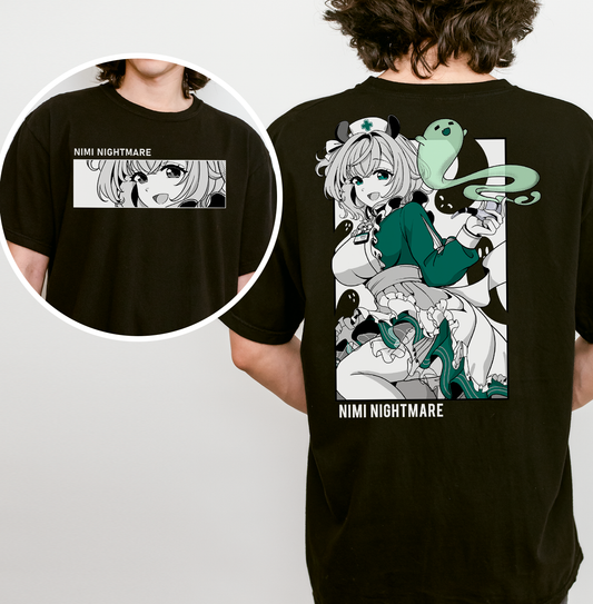 Nimi Nightmare T-Shirt Vtuber Shirt Nimi Nightmare Tee Gift for Vtuber Fan Anime Waifu Shirt Cool Vtuber Tee Waifu T-Shirt Nimi Nightmare Merch