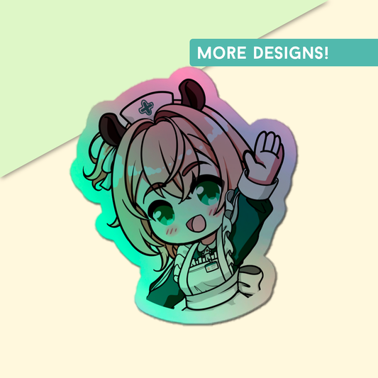 Nimi Nightmare Sticker, Vtuber Stickers, Kiss Cut Stickers 3"x3", Nimi Nightmare Stickers, Stationery Stickers, Nimi Nightmare Merch, Vtuber merch