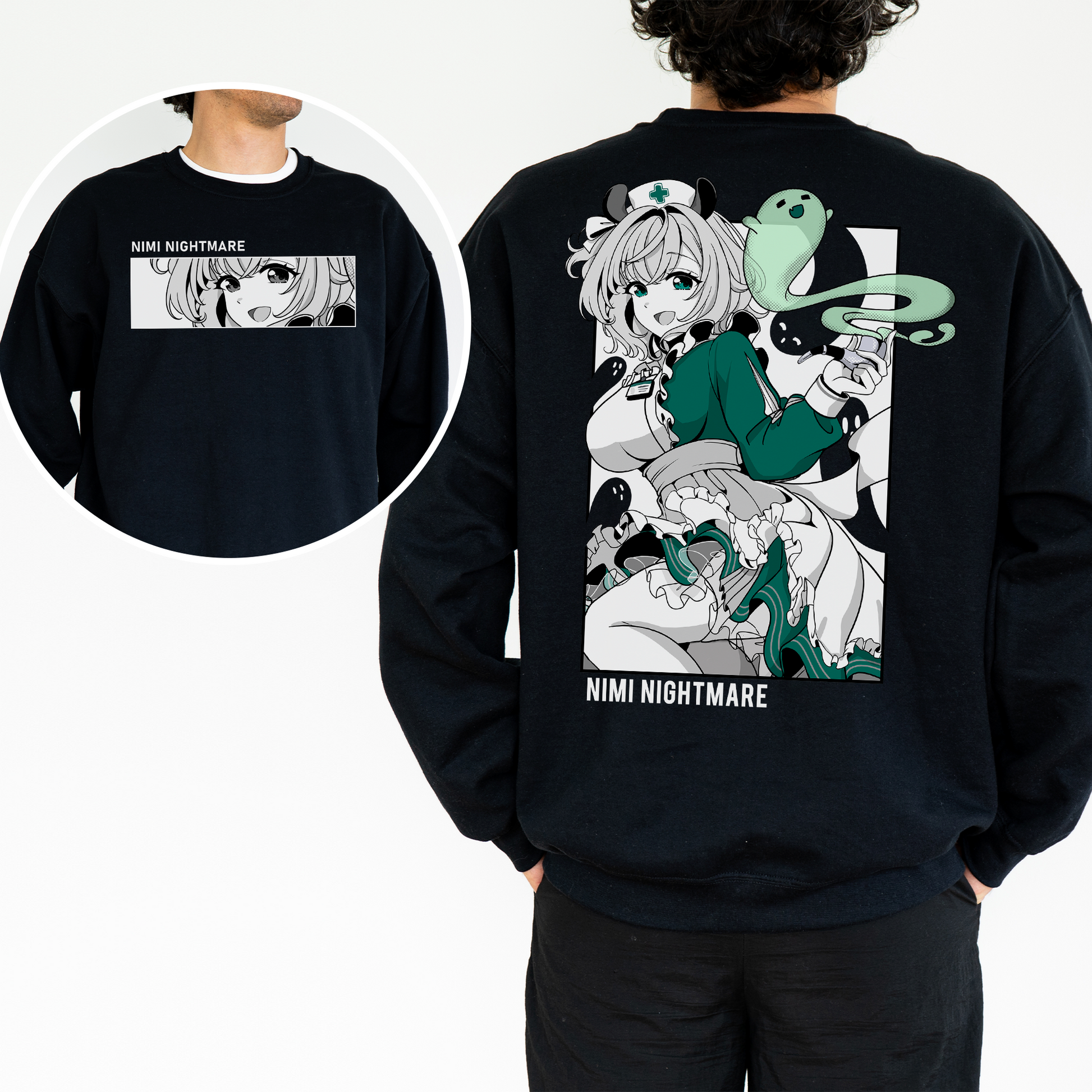 Nimi Nightmare Sweatshirt Vtuber Crewneck Nimi Nightmare Shirt Gift for Vtuber Fan Vtuber Waifu Shirt Cool Vtuber Nimi Nightmare Sweatshirt Nimi Nightmare Merch