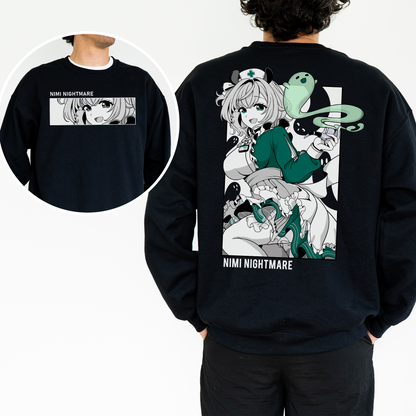 Nimi Nightmare Sweatshirt Vtuber Crewneck Nimi Nightmare Shirt Gift for Vtuber Fan Vtuber Waifu Shirt Cool Vtuber Nimi Nightmare Sweatshirt Nimi Nightmare Merch