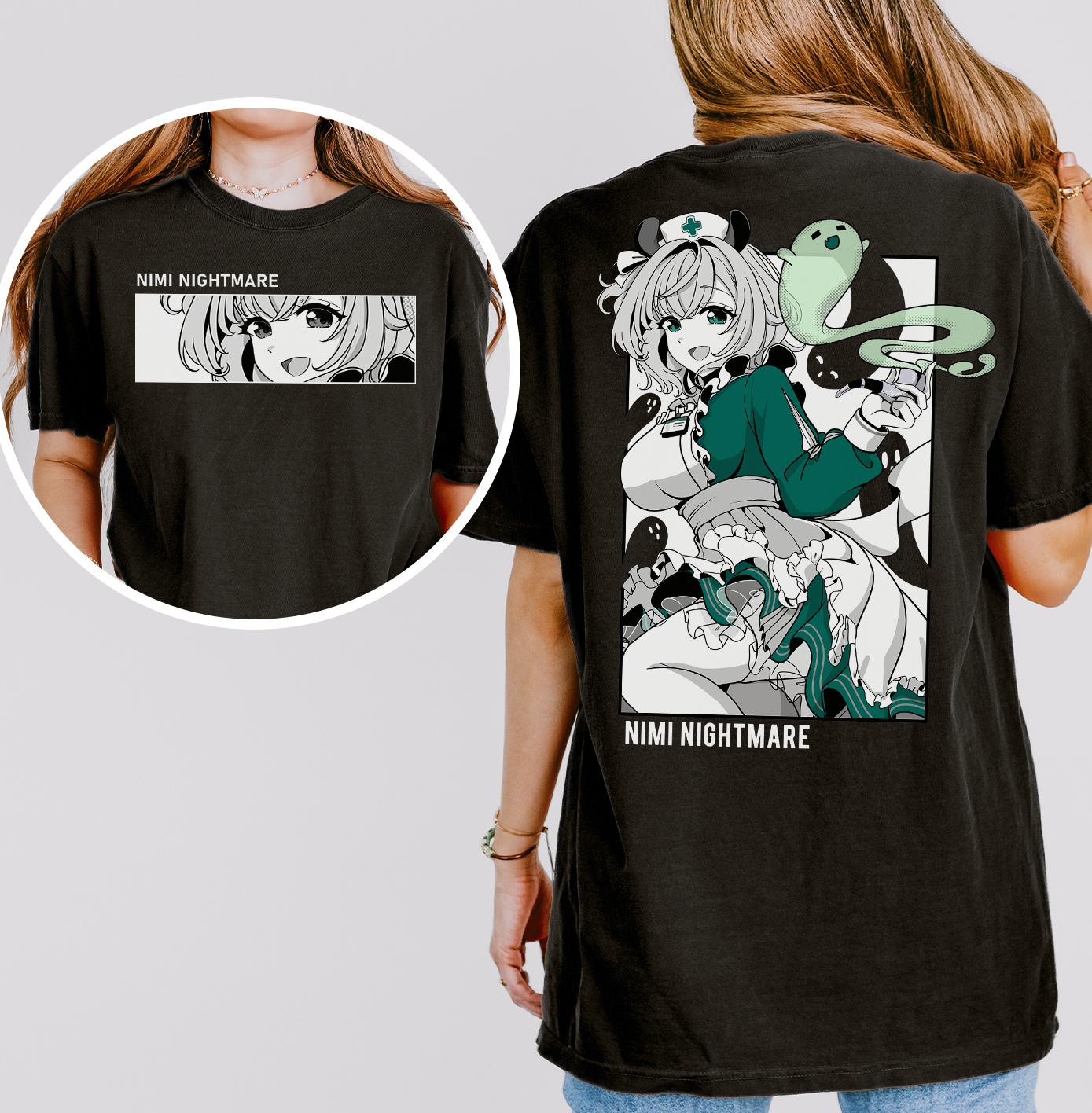 Nimi Nightmare T-Shirt Vtuber Shirt Nimi Nightmare Tee Gift for Vtuber Fan Anime Waifu Shirt Cool Vtuber Tee Waifu T-Shirt Nimi Nightmare Merch