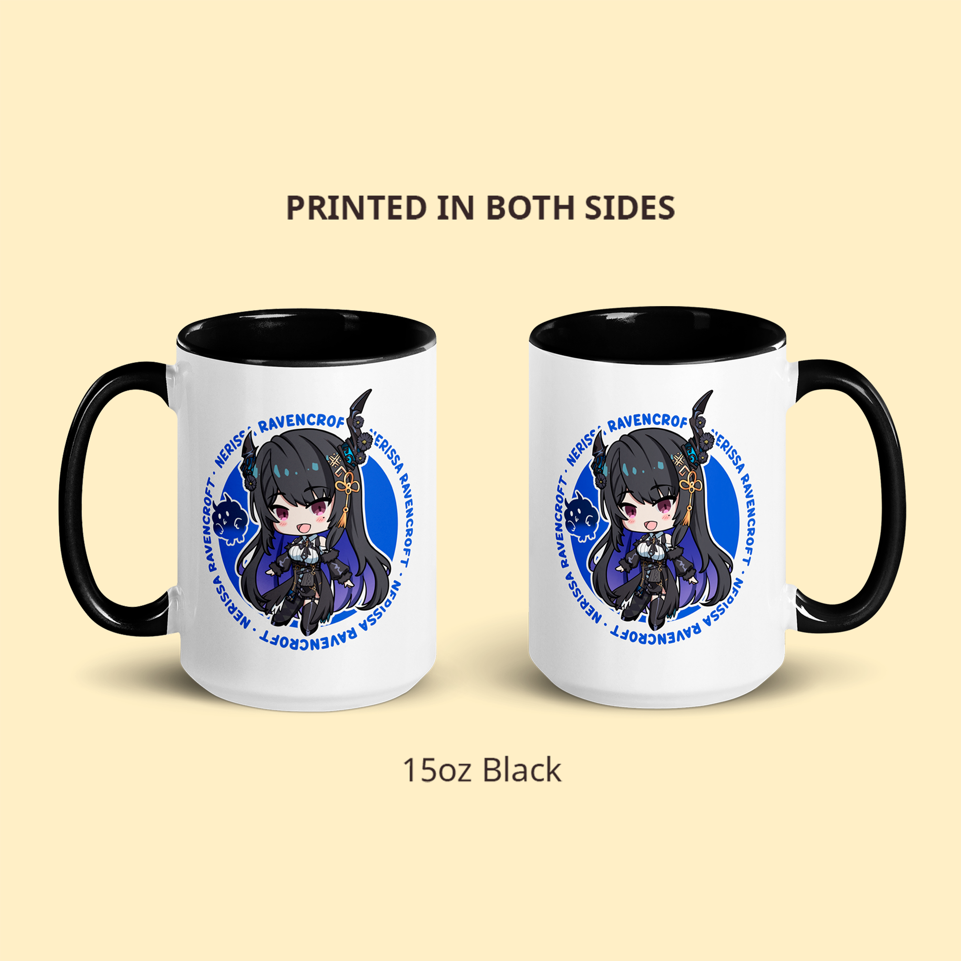 Nerissa Ravencroft Mug, Vtuber Mug, Nerissa Ravencroft Coffee Cup, Nerissa Ravencroft Merch, Customized Coffee Mug, Vtuber Merch, Hololive Fan Merch, Gift For Friend