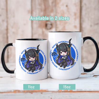 Nerissa Ravencroft Mug, Vtuber Mug, Nerissa Ravencroft Coffee Cup, Nerissa Ravencroft Merch, Customized Coffee Mug, Vtuber Merch, Hololive Fan Merch, Gift For Friend