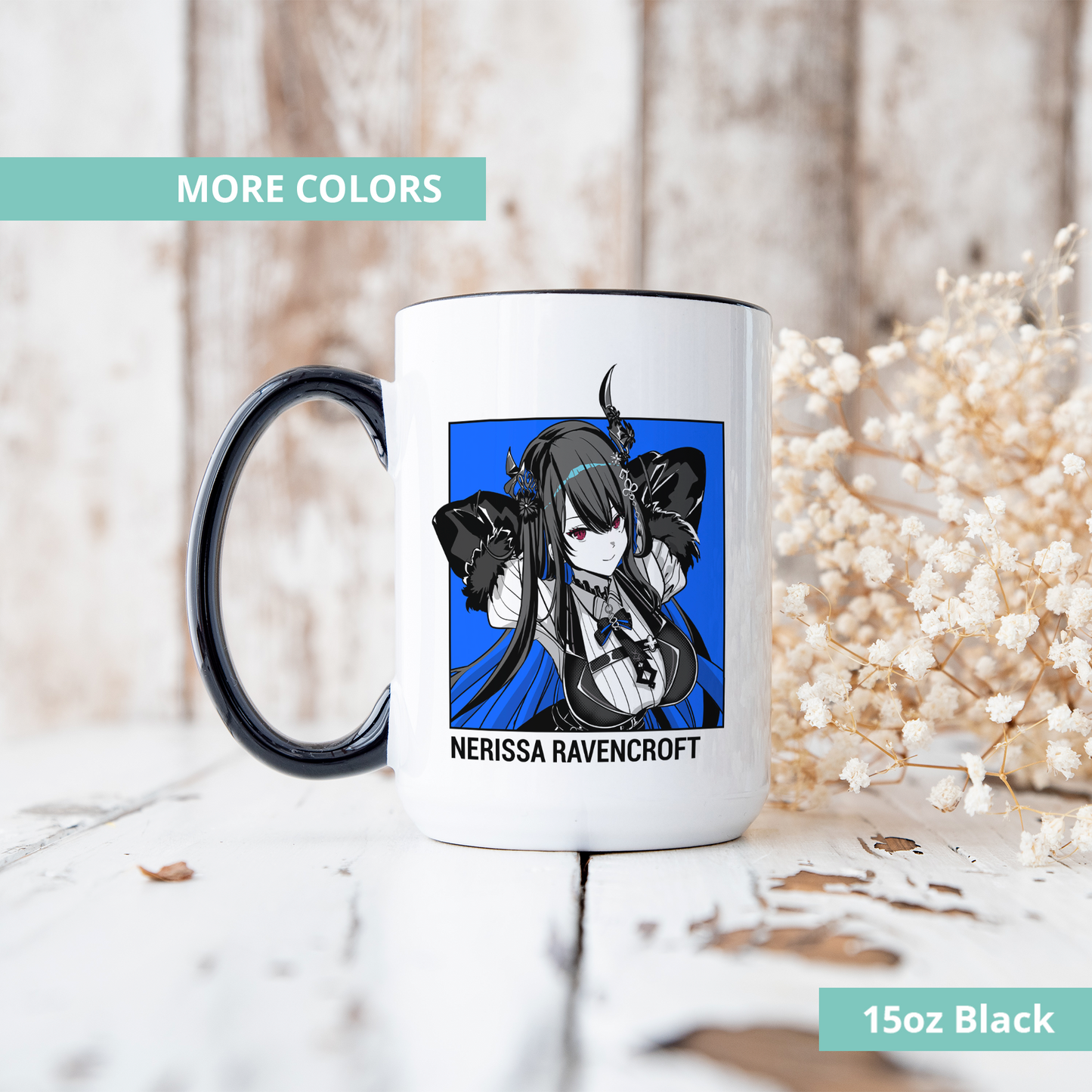 Nerissa Ravencroft Mug, Vtuber Mug, Nerissa Ravencroft Coffee Cup, Nerissa Ravencroft Merch, Customized Coffee Mug, Vtuber Merch, Hololive Fan Merch, Gift For Friend