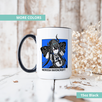 Nerissa Ravencroft Mug, Vtuber Mug, Nerissa Ravencroft Coffee Cup, Nerissa Ravencroft Merch, Customized Coffee Mug, Vtuber Merch, Hololive Fan Merch, Gift For Friend
