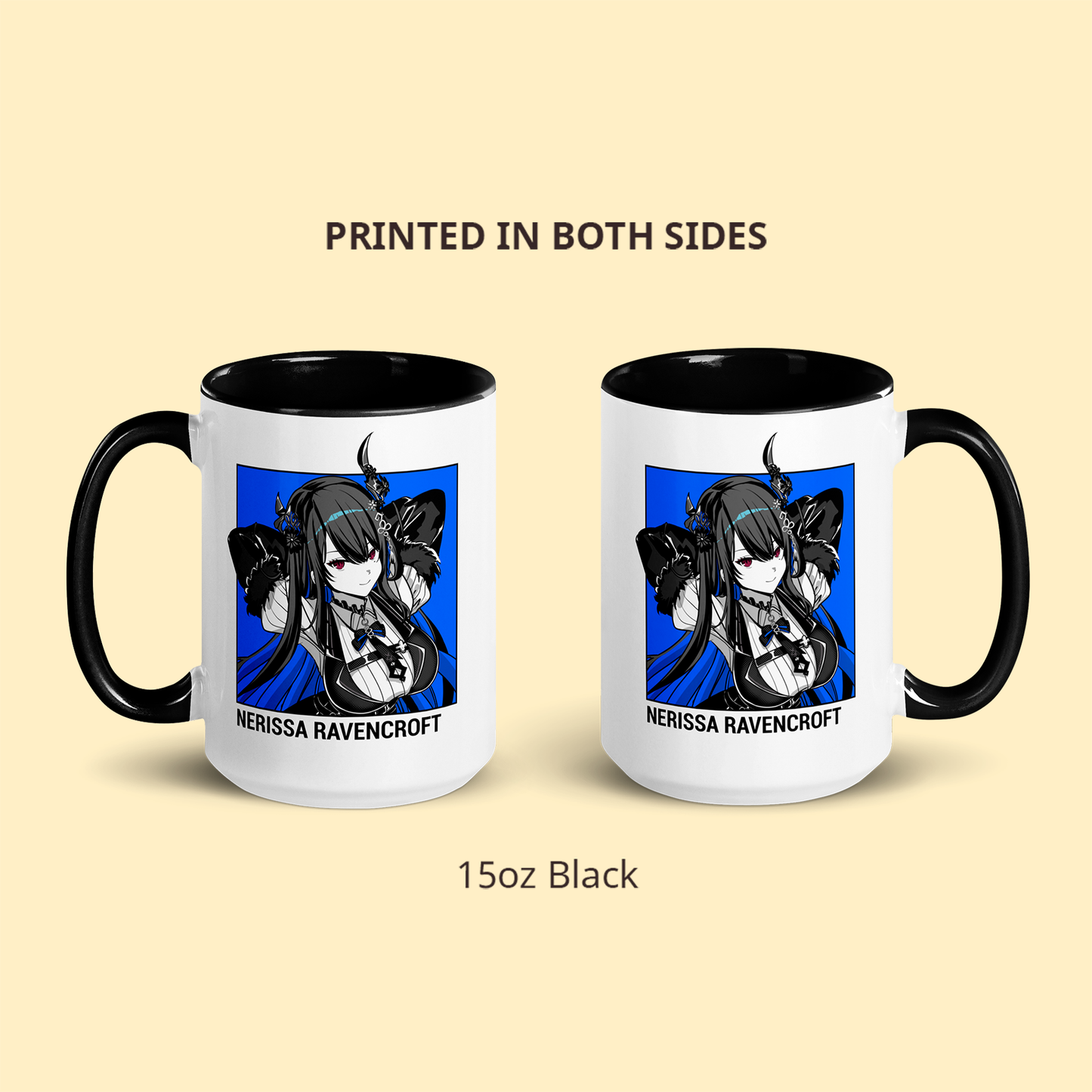 Nerissa Ravencroft Mug, Vtuber Mug, Nerissa Ravencroft Coffee Cup, Nerissa Ravencroft Merch, Customized Coffee Mug, Vtuber Merch, Hololive Fan Merch, Gift For Friend