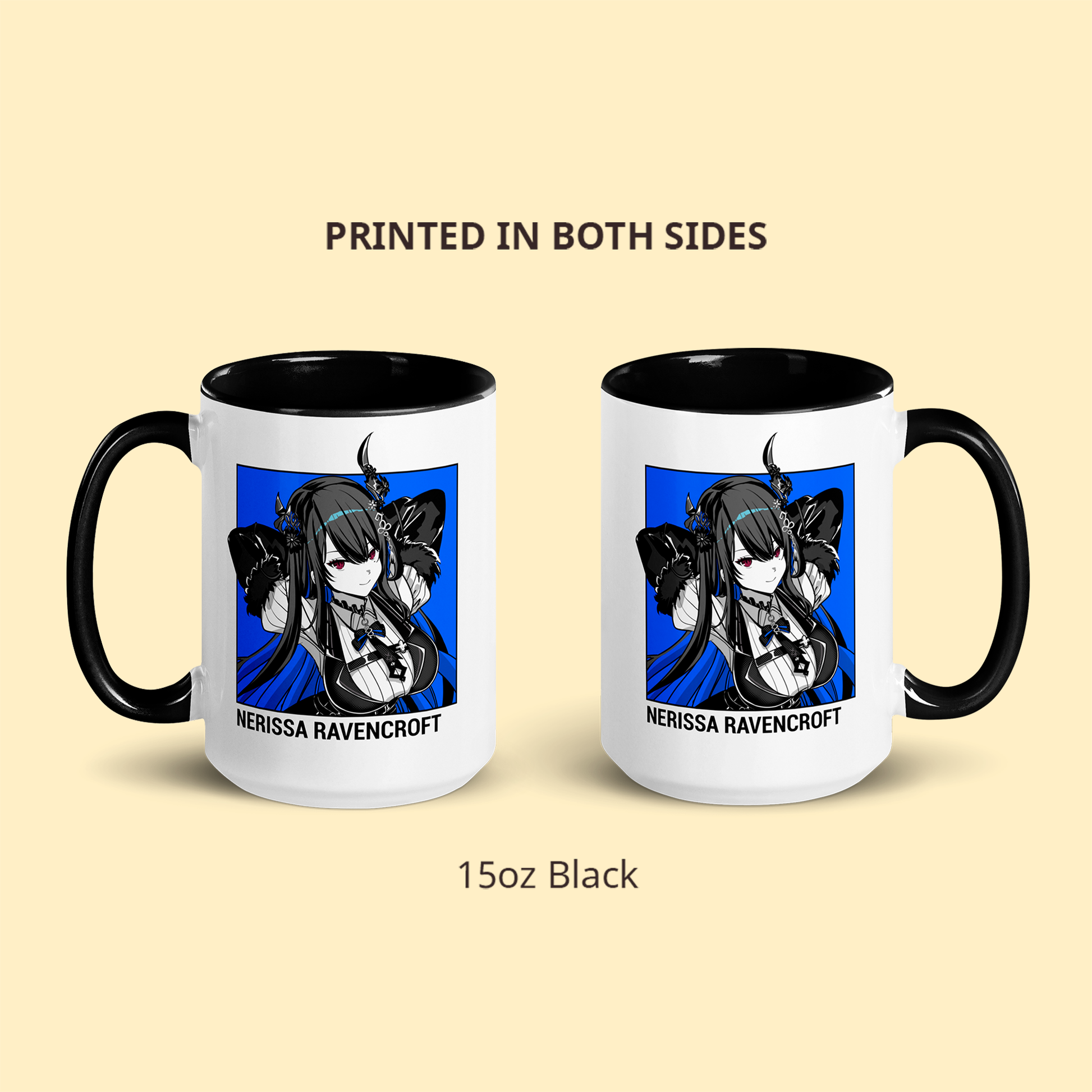 Nerissa Ravencroft Mug, Vtuber Mug, Nerissa Ravencroft Coffee Cup, Nerissa Ravencroft Merch, Customized Coffee Mug, Vtuber Merch, Hololive Fan Merch, Gift For Friend