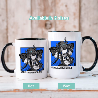Nerissa Ravencroft Mug, Vtuber Mug, Nerissa Ravencroft Coffee Cup, Nerissa Ravencroft Merch, Customized Coffee Mug, Vtuber Merch, Hololive Fan Merch, Gift For Friend