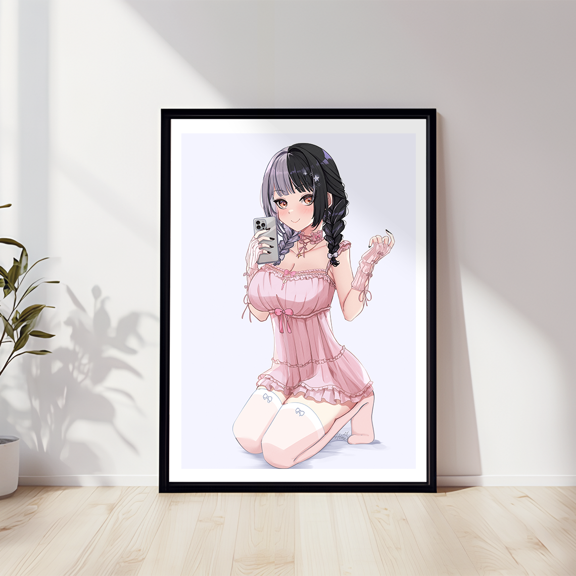 Shiori Novella Wall Art Shiori Novella Hololive Advent Merch Vtubers Gift Hololive Wall Decor Shiori Novella Merch Anime Wall Art Canvas