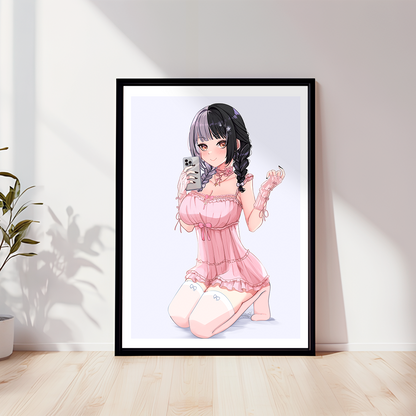 Shiori Novella Wall Art Shiori Novella Hololive Advent Merch Vtubers Gift Hololive Wall Decor Shiori Novella Merch Anime Wall Art Canvas